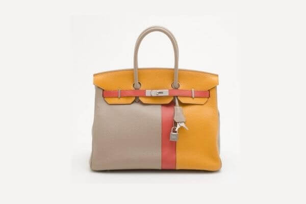 Hermes Tri-Color Casaque Leather Birkin Bag