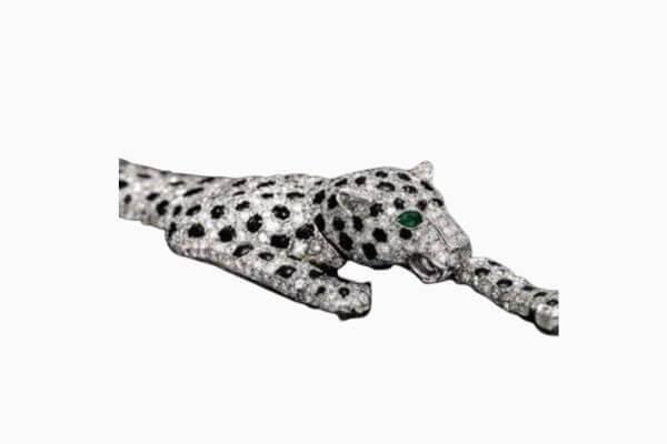 Wallis Simpson Onyx and diamond panther bracelet