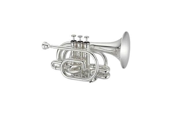 Jupiter 700 Series JTR710S Key of Bb Silver Plated Body Pocket Trumpet with Case