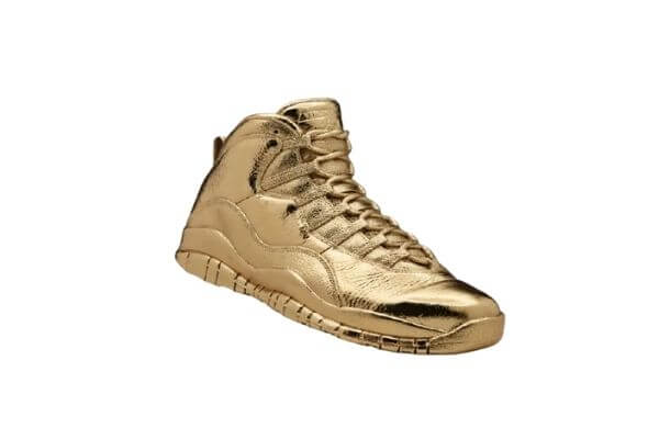 OVO x Air Jordan golden shoes