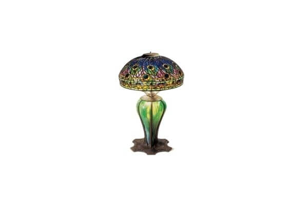 Tiffany Peacock Lamp