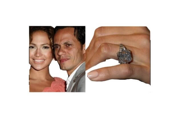 Jennifer Lopez engagement ring from Marc Anthony