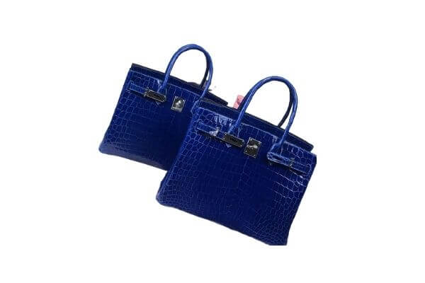 Blue Crocodile Hermes Birkin Handbag