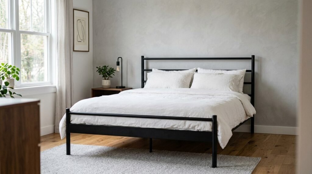 black queen bed frames