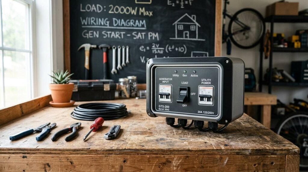 generator transfer switch installation