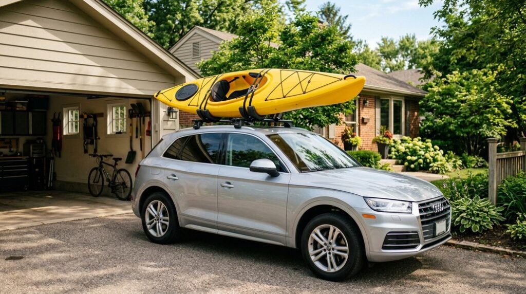 kayak roof rack mounting