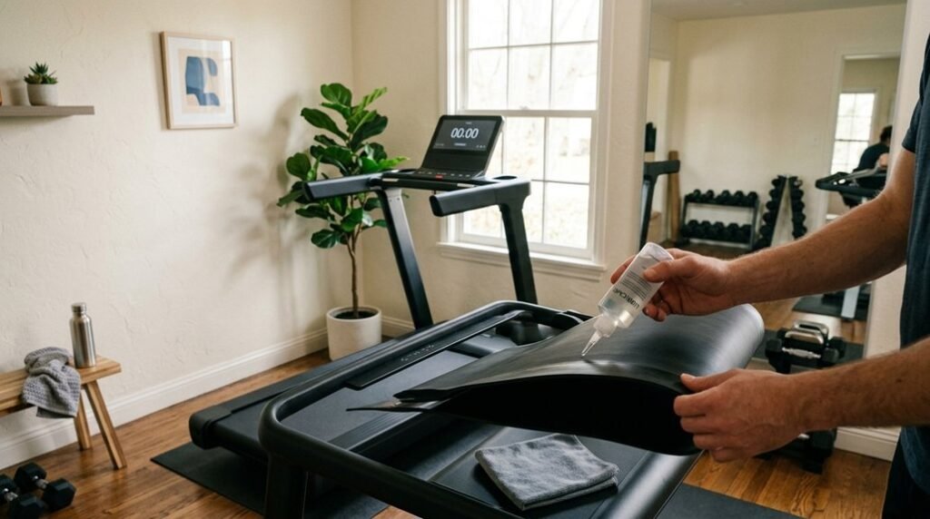 lubricate treadmill belt properly