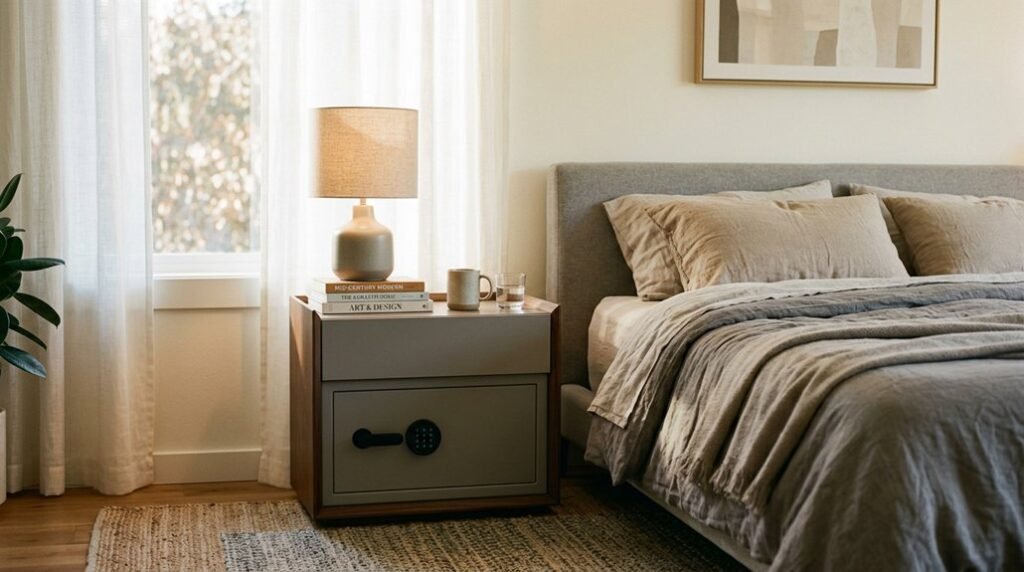 secure and stylish bedside tables