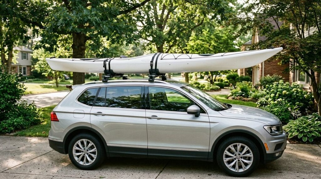secure kayak to roof