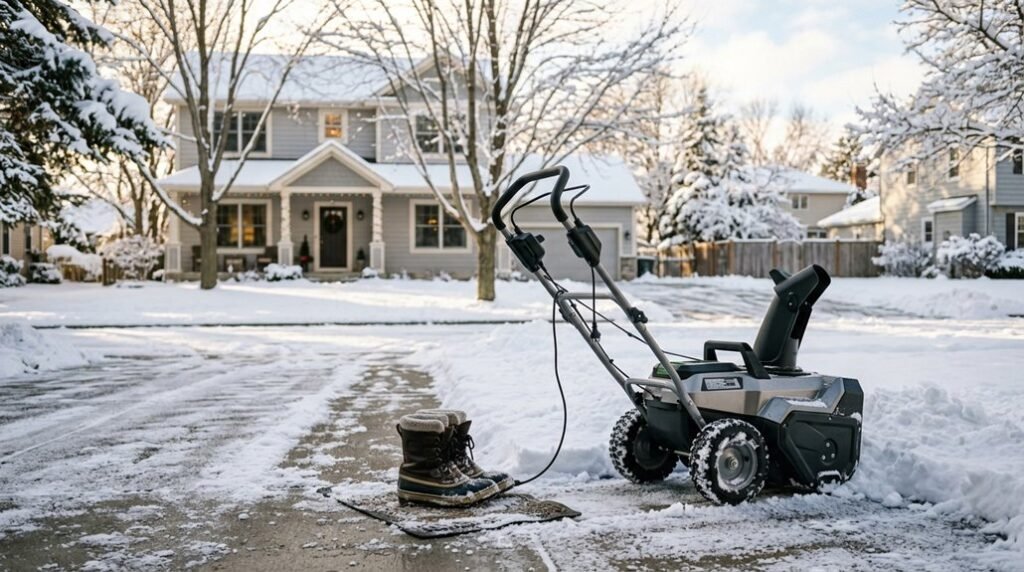 shovel or snow blower